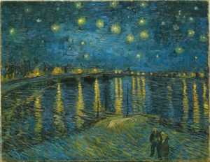 Vincent Van Gogh (1853-1890) La nuit étoilée, Arles, 1888 - Huile sur toile 72,5 x 92 cm, Paris, Musée d'Orsay.