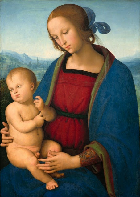 Le Pérugin,Vierge à l'enfant © Courtesy National Gallery of Art Washington