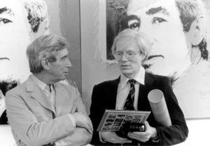 1977 - Hergé et Andy Warhol © Hergé-Moulinsart 2016