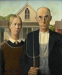 Grant Wood:American Gothic 1930