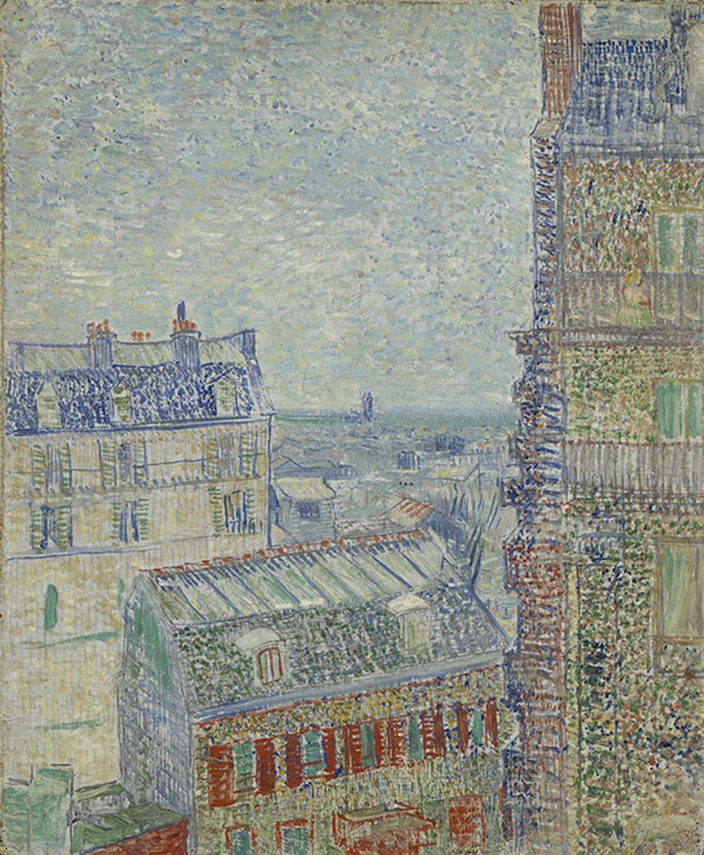 Vincent van Gogh, Vue depuis l’appartement de Theo, 1887, huile sur toile, Amsterdam, Van Gogh Museum (Vincent Van Gogh Foundation)