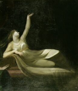 Johann Heinrich Füssli (1741 – 1825) Le rêve de la reine Catherine, 1781, Huile sur toile, 151 x 212,1 cm, Lytham St Annes Art Collection of Fylde Council © Heritage Images / Fine Art Images / akg-images